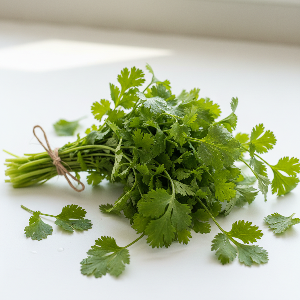 Organic coriander bunch