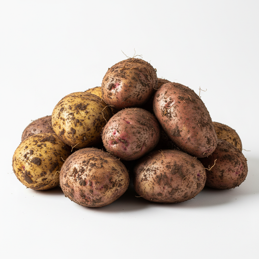 Fresh organic potatoes
