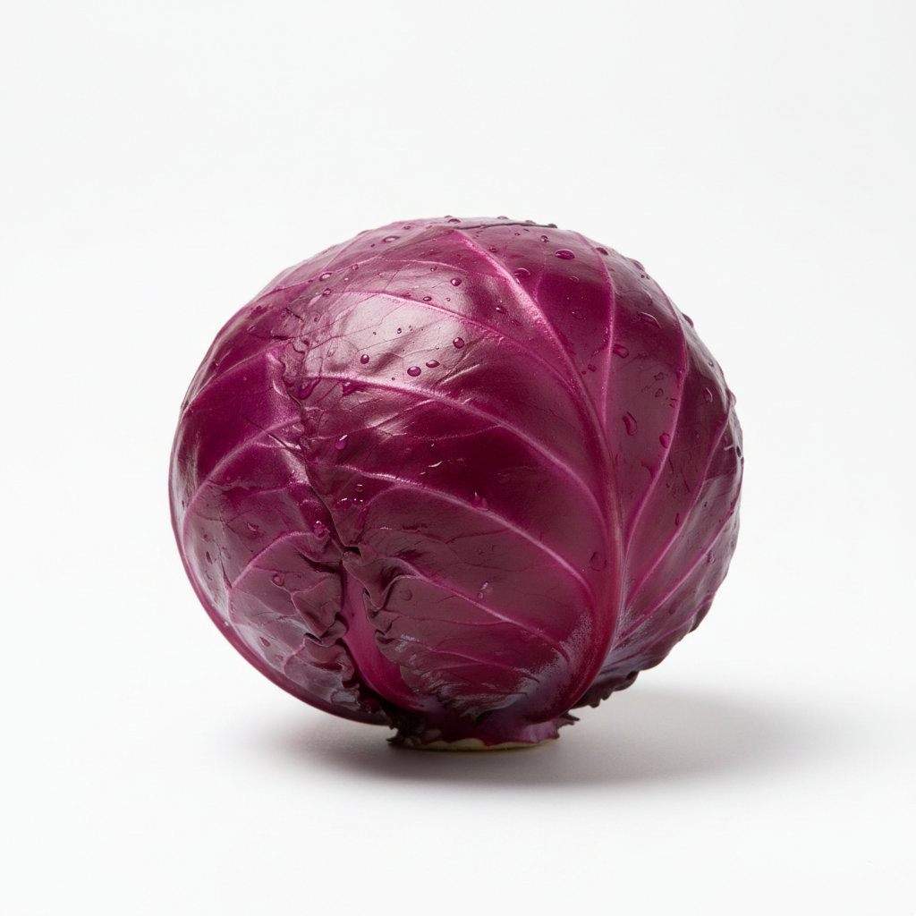 Fresh organic red cabbage