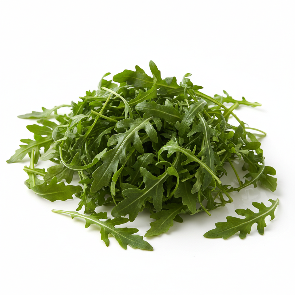 Organic salad rocket leaves