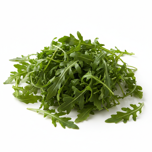 Organic salad rocket leaves